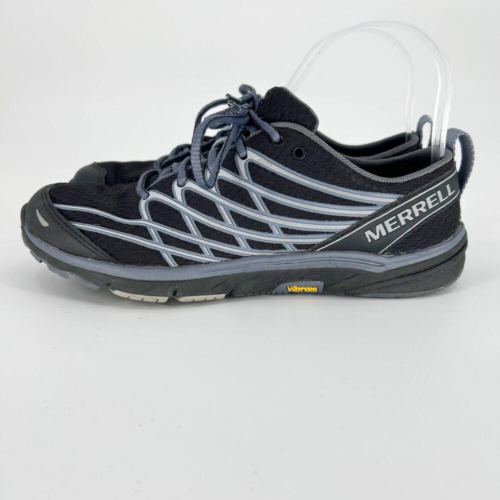 Merrell Bare Access Arc 3 Running Vibram Sneaker Black Silver J06302 Womens 6.5 - Picture 5 of 11